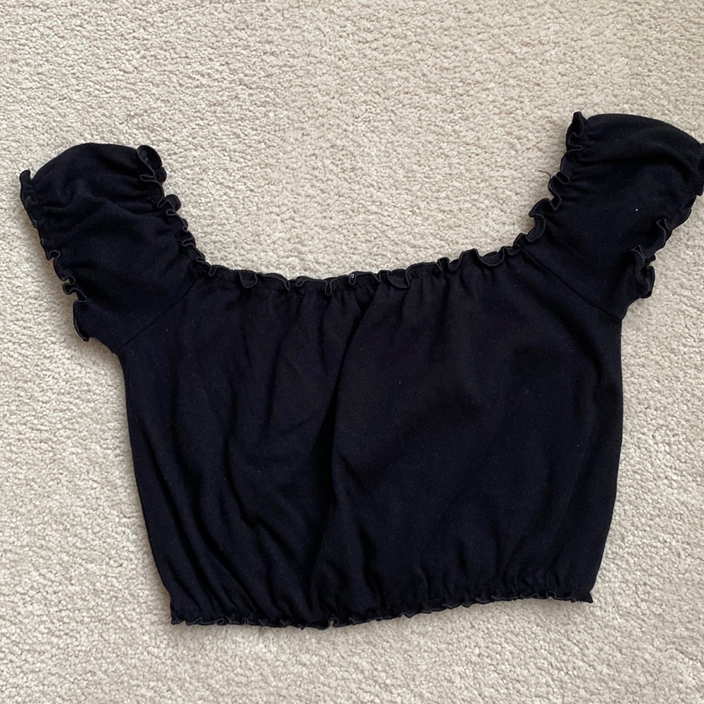 Off the shoulder crop top